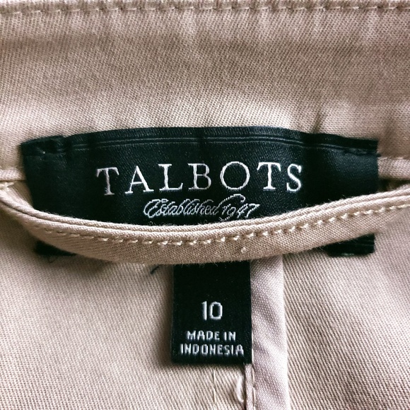 Talbots Women Button Front Top Pockets Cotton Size 10 - Picture 6 of 7